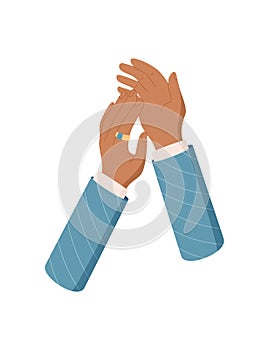 Flat Hands Clapping For Recognition