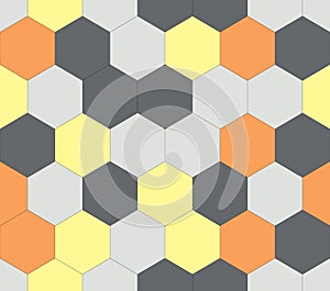 Flat Hexagonal Repeat Pattern Background