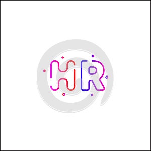 Flat human resources icon