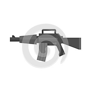 Flat icon - Assault riffle