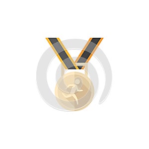 Flat icon - Athletic medal