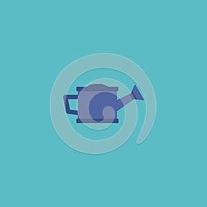 Flat Icon Bailer Element. Vector Illustration Of Flat Icon Watering Can Isolated On Clean Background. Can Be Used As photo