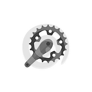 Flat icon - Bicycle crank set