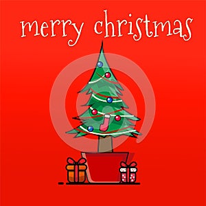 Flat icon Christmas Tree Pack