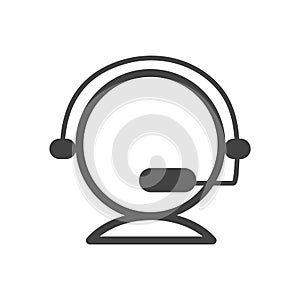 Flat icon design for customer support. Talk to us. Live chat symbol.