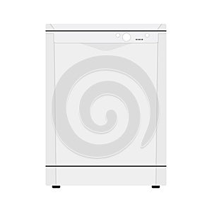 Flat icon dishwasher