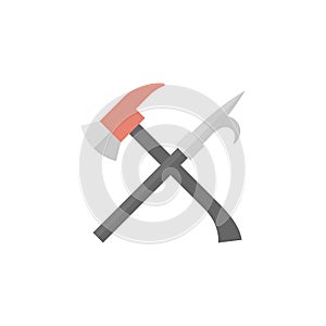 Flat icon - Fireman tools