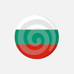 Flat icon flag of Bulgaria in circle symbol