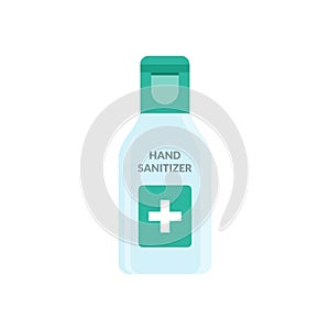 Flat icon hand sanitizer photo