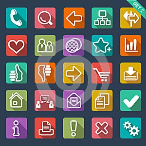 Flat icon set