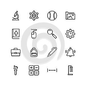 Flat icon set