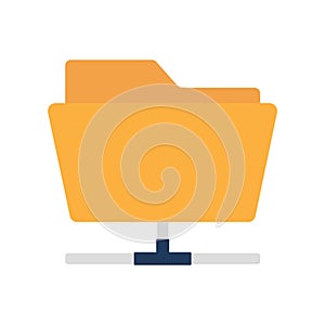 Flat icon sharing folder