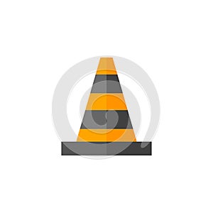 Flat icon - Traffic cone