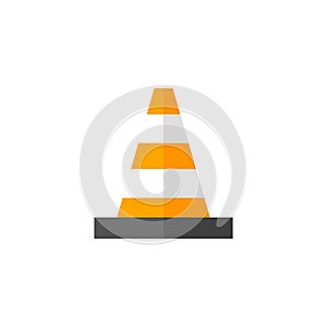 Flat icon - Traffic cone