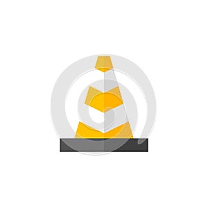 Flat icon - Traffic cone