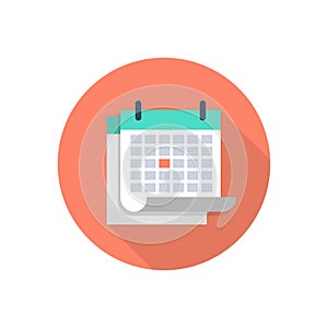 Flat icons for calendar,vector illustrations