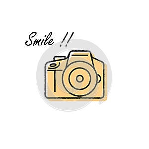 Flat icons for camera,vector illustrations