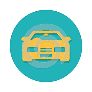 Flat icons for car front,transportation,vector illustrations