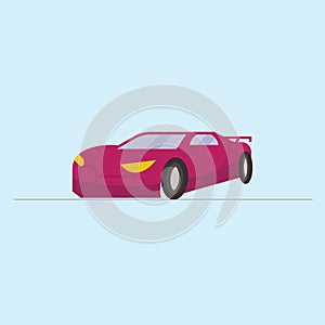 Flat icons for Car side view,vector illustrations