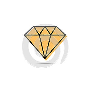 Flat icons for Diamond,vector illustrations