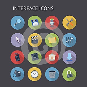 Flat Icons For Interface