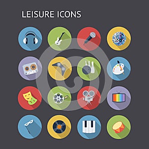 Flat Icons For Leisure photo