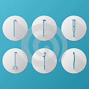 Flat icons for orthopedic equipment