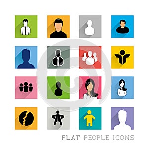 Flat Icons People Designs