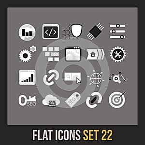 Flat icons set 22