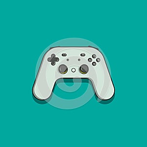 Flat illustration vector graphic of Game console