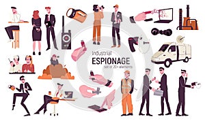 Flat Industrial Espionage Set