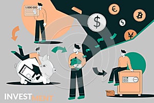 Flat Investment Portfolio Diversification Composition