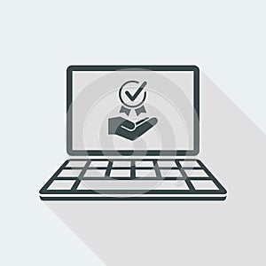 Best service - Vector icon for computer website or application