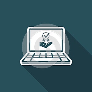 Best service - Vector icon for computer website or application