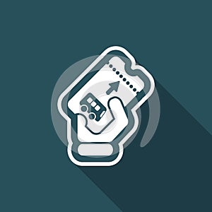 Bus ticket icon