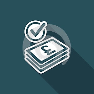 Checking payment icon - Sterling