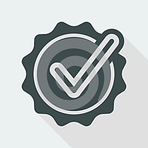 Checking quality symbol icon