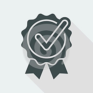 Checking quality symbol icon