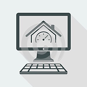 House performance - Vector icon for computer website or application