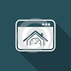 House performance - Vector icon for computer website or application