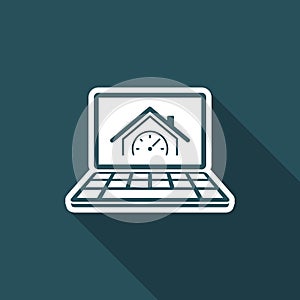 House performance - Vector icon for computer website or application