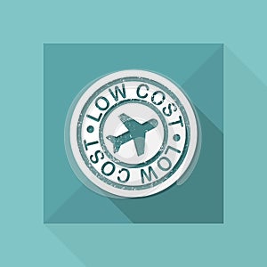 Lowcost airline icon photo