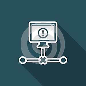 Network error - Flat minimal icon