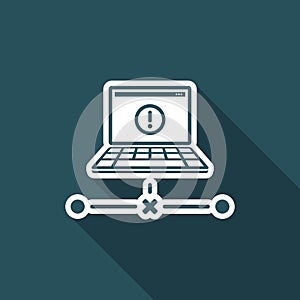 Network error - Flat minimal icon