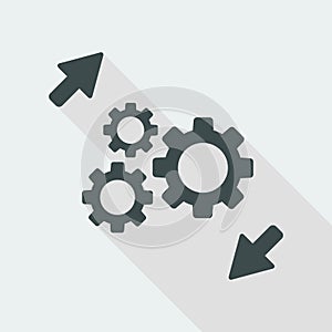 Network icon - Working gears