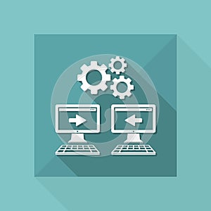 Network icon - Working gears