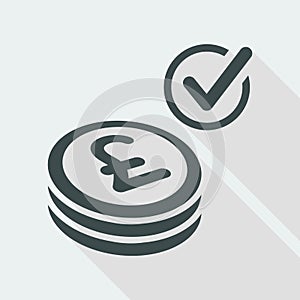 Payment checking icon - Sterling