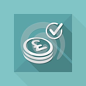 Payment checking icon - Sterling
