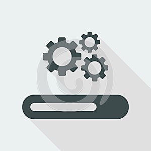 Progression process bar icon