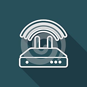 Router - Flat minimal icon